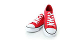 Classic red sneakers