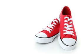 Classic red sneakers